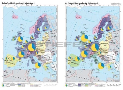 Az Európai Unió gazdasági fejlettsége (100 x 70 cm)