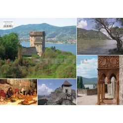   Visegrád képekben tányéralátét könyöklő + hátoldalon Dunakanyar térkép