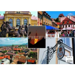 Eger város hátoldalon Eger várostérképe