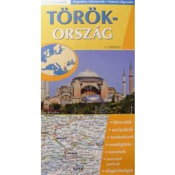 Törökország hajtogatott autótérkép