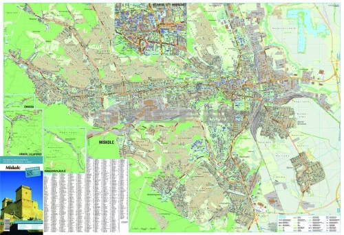 Miskolc várostérkép (hajtogatott, puhaborítós)