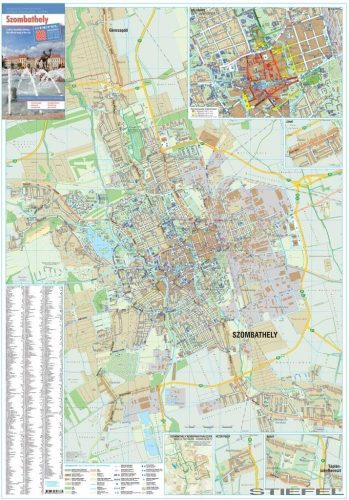 Szombathely város falitérkép