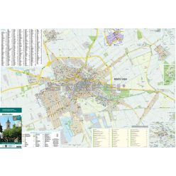 Békéscsaba térkép, keretezett