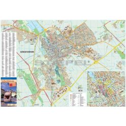 Székesfehérvár térkép, tűzhető, keretezett