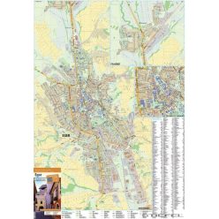 Eger térképe, falitérkép