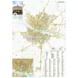   Szatmárnémeti város (Románia) térképe, tűzhető, keretes