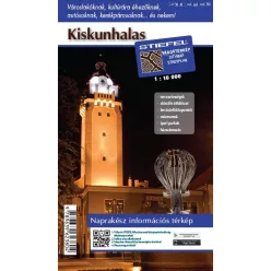 Kiskunhalas hajtogatott várostérképe