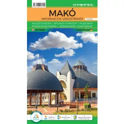 Makó hajtogatott várostérképe