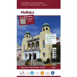 Mohács hajtogatott várostérképe