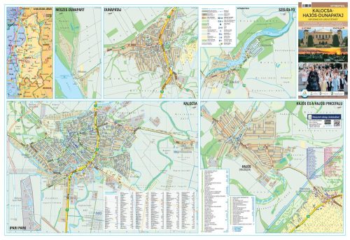 Kalocsa, Hajós, Dunapataj, Szelidi-tó térkép fémléces