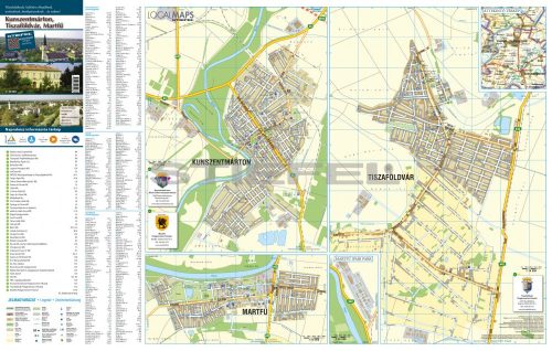 Kunszentmárton-Tiszaföldvár-Martfű faléces várostérképe