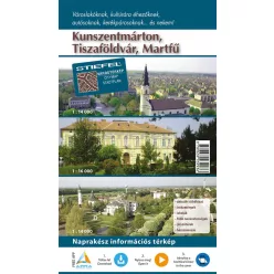  Kunszentmárton-Tiszaföldvár-Martfű hajtogatott várostérképe