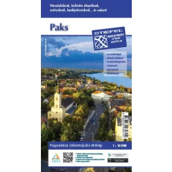 Paks hajtogatott várostérképe