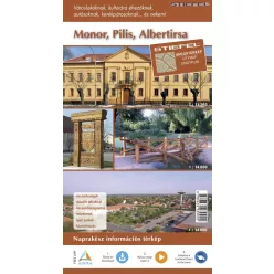 Monor-Pilis-Albertirsa hajtogatott térképe