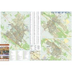 Monor-Pilis-Albertirsa tűzhető, keretezett térképe