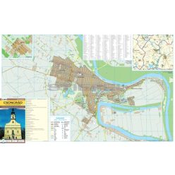 Csongrád fémléces várostérképe