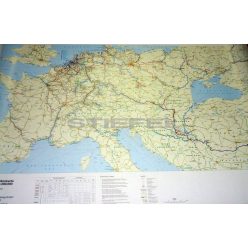   A Duna hajózási térképe, Európa víziúthálózata (keretes)
