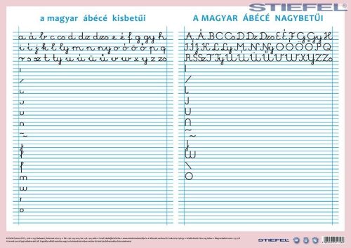 A magyar ábécé betűi / munkaoldallal A3 alátét duo