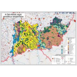 Dél-Alföldi régió genetikus talajtérképe, falitérkép