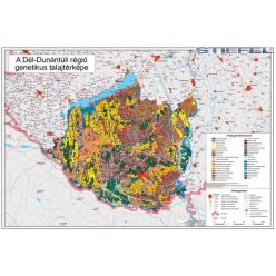   Dél-Dunántúli régió genetikus talajtérképe, falitérkép