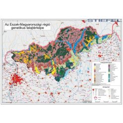   Észak-Magyarország régió genetikus talajtérképe, falitérkép