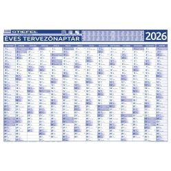   Éves tervezőnaptár + projektnaptár 2026 ajándék filctollal (kétoldalas)