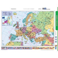   Európa domborzata + Európa közigazgatási térkép fixi tanulói munkalap