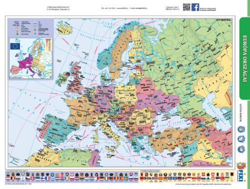 Európa domborzata + Európa közigazgatási térkép fixi tanulói munkalap