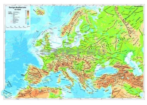 Európa domborzat könyöklő