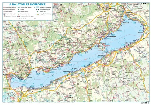 Magyarország látványtérkép / Balaton és környéke könyöklő