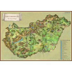   Magyarország látványtérképe, iskolai földrajzi falitérkép