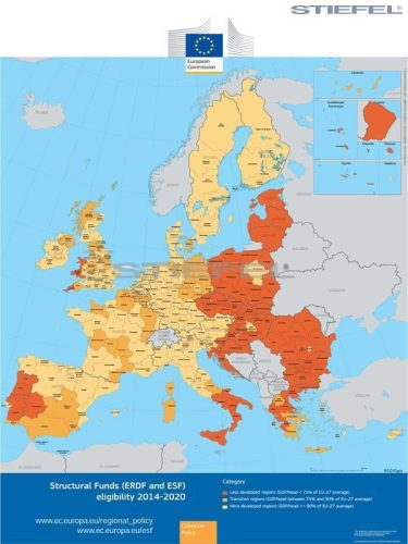 Európai Unió gazdasági fejlettsége fémléces