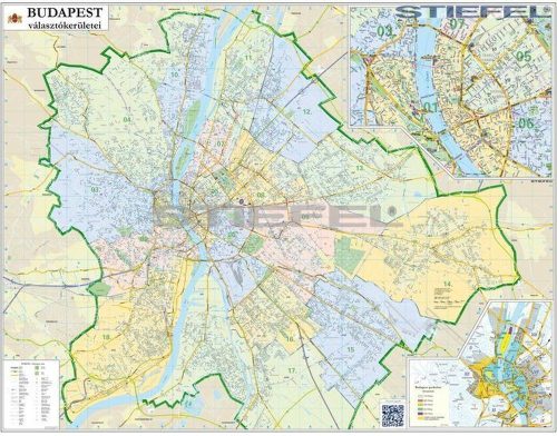 Budapest országgyűlési választókerületei (2014) keretezett