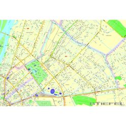 Budapest XIV. Kerület térképe, falitérkép
