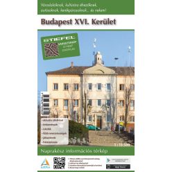 Budapest XVI. kerület hajtogatott térképe