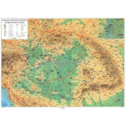   Magyar történeti emlékek a Kárpát-medencében (kétoldalas  falitérkép)