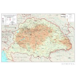   A népdalgyűjtés helyei Magyarországon - Kodály és Bartók népdalgyűjtésének helyei, iskolai falitérkép