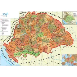  Hunyadi Mátyás Magyar Királysága (DUO - kétoldalas falitérkép) 