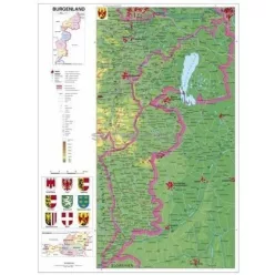 Burgenland térképe (német)