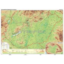 Magyarország domborzata iskolai falitérkép