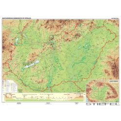 Magyarország domborzata falitérkép