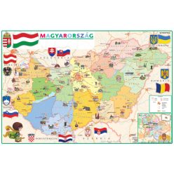   Magyarország közigazgatása iskolai földrajzi falitérkép alsó tagozatosoknak és óvodásoknak