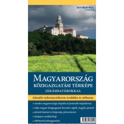   Magyarország közigazgatása eltérő járás színezéssel hajtogatott térkép 
