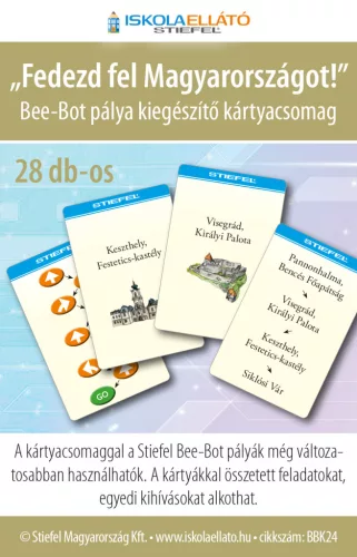 Bee-Bot gyakorlópálya + kártyacsomag, "Fedezd fel Magyarországot!"