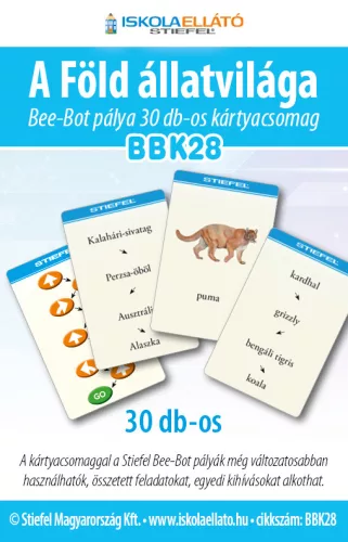 Bee-Bot gyakorlópálya + kártyacsomag, A Föld állatvilága 