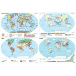A Föld egyedi tematikus térképei (4 db / lap)