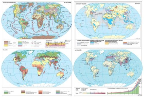 A Föld egyedi tematikus térképei (4 db / lap)