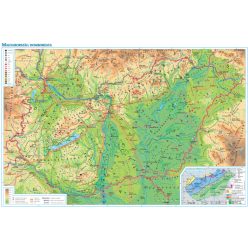   Magyarország domborzata, ásványkincsei és földtani szerkezete iskolai földrajzi falitérkép