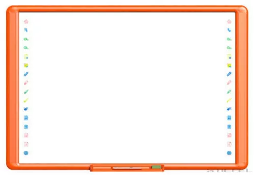 Gaoke Infravörös Interaktív tábla hangszóróval 82"