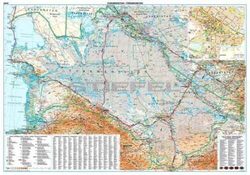 Türkmenisztán térképe - Új kiadás